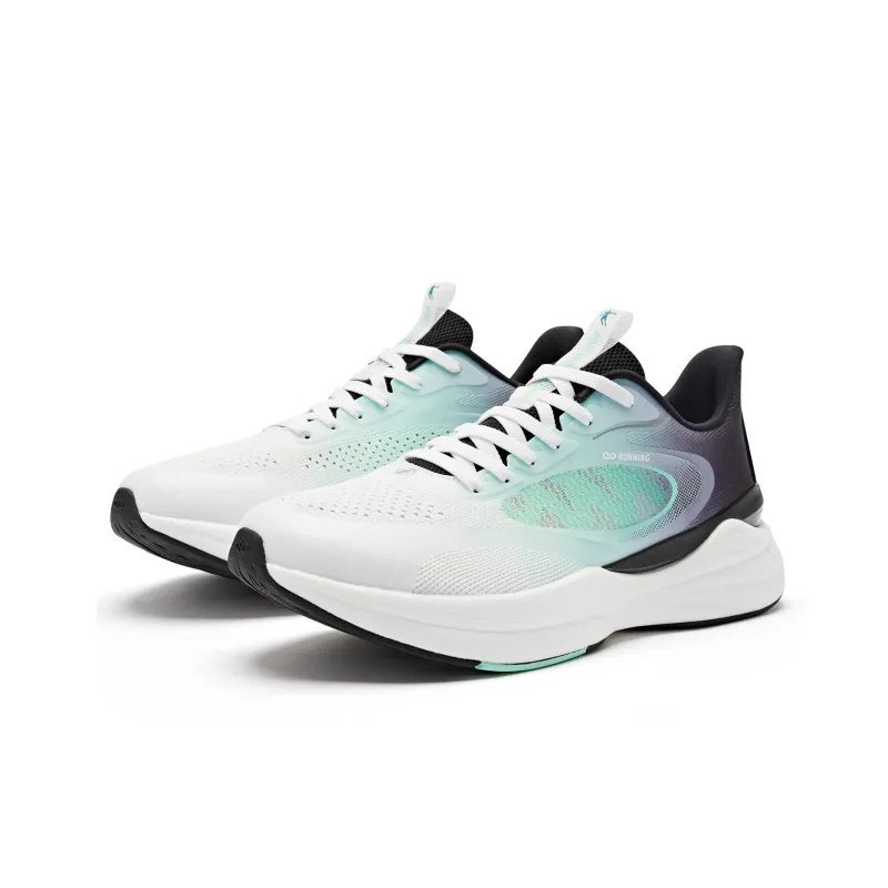 QIAODAN Low Top Running Shoes Men's Jordan White Smart Green-2