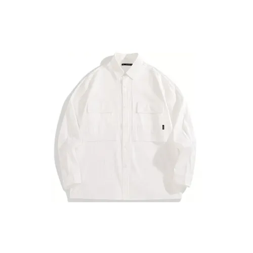 PEACEBIRD MEN Jackets Men White First Batch Loose Fit