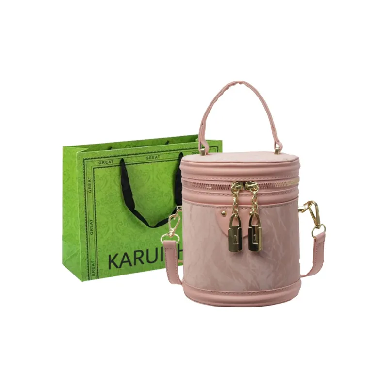 KARUISHA Pu Shoulder Bag Crossbody Bag Handbag Regular Women's Ecru/Pink/Black-3