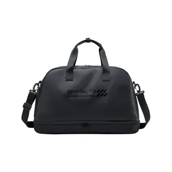 HLA Polyester One Shoulder Handbag, Travel Bag, Gym Bag Large Size Unisex Black