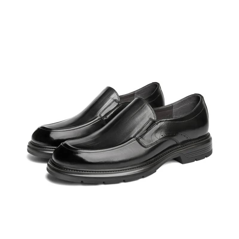BELLE Men's Casual Shoes Men Low-Top Black-4