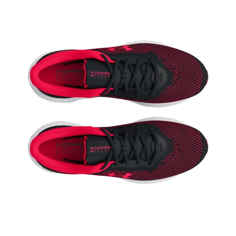 Under Armour Charged Escape 4 Knit Running Sneakers 'Black Red'-3