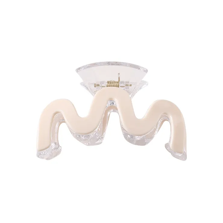 CAROMAY Hair Clips Women's White/Light Coffee/Dark Coffee/Black-0