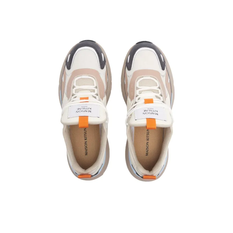 Maison Kitsune Low Top Casual Shoes Women's Beige Pink-4