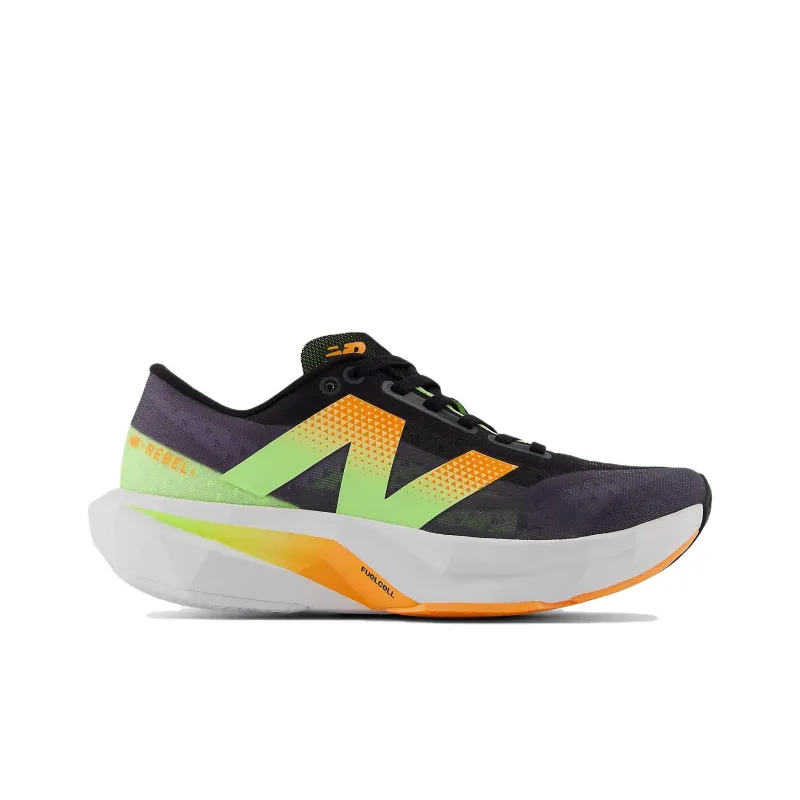 New Balance FuelCell Rebel V4 Black White Peach Women's-1