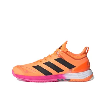 Adidas Adizero Ubersonic 4 Slip Resistant Low Top Running Shoes Men's Orange Pink
