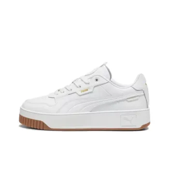PUMA Carina Street Anti Slip Wear Resistant Low Top Casual Shoes Women's White Gold