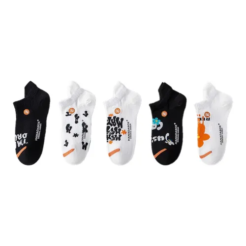 HANADASOX Ankle Socks Women's 5 Pack Mixed Color