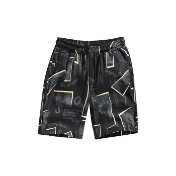 Flowers In Water Pajama Pants Men's Black