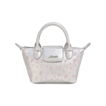 AILUXI Synthetic Leather Handbag Shoulder Bag Crossbody Bag Regular Women's Crystal Pink Silver