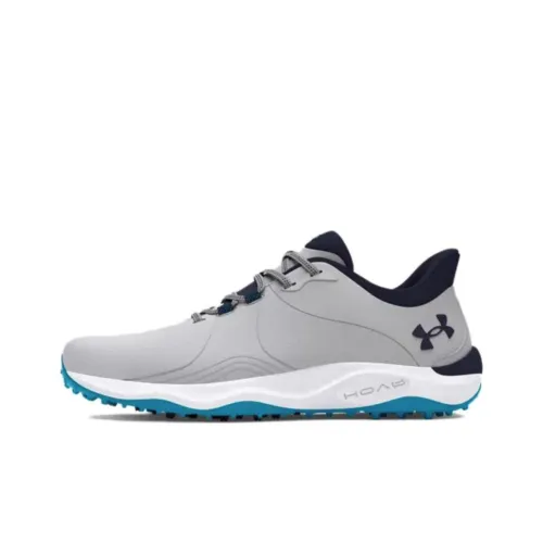 Under Armour Golf Shoes Men Low-Top Gray Blue