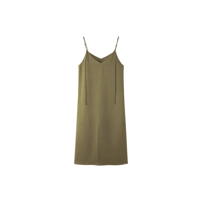 THE SEA LIFE Slip Dress Women's Moss Green-1