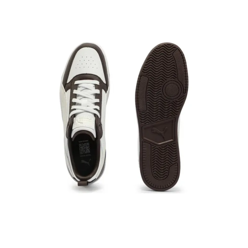 PUMA DRIBBLE Anti Slip Wear Resistant Low Top Casual Shoes Unisex White Black-4