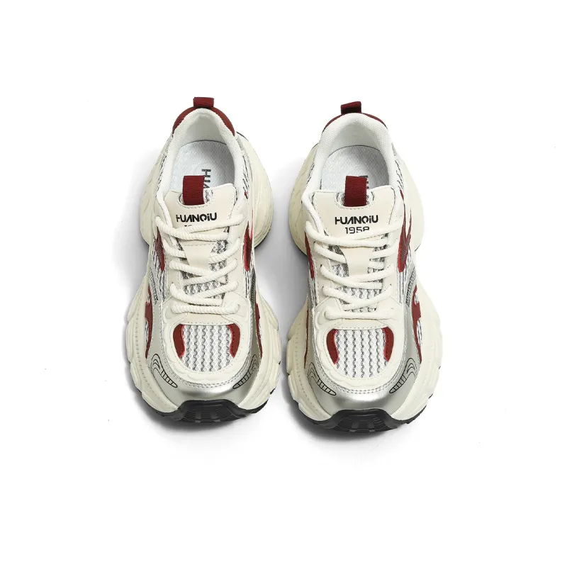 HUANQIU Breathable Support Height Increasing Chunky Sneakers Women's-10
