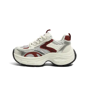 HUANQIU Breathable Support Height Increasing Chunky Sneakers Women's