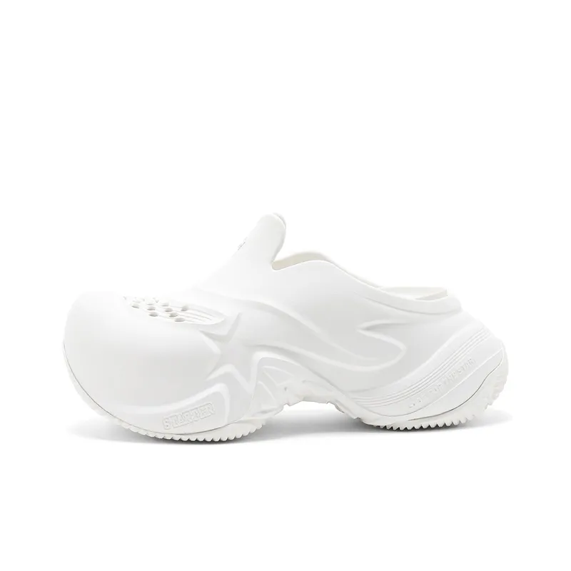 STARTER Slip Resistant Wrap toe Slippers Women's White-0