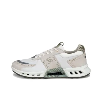 Ecco Low Top Golf Shoes Men's Beige Green