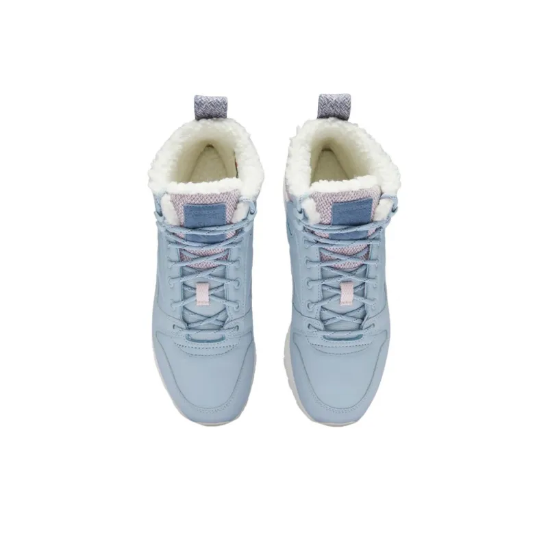 Reebok Classic Leather Running Shoes Women's High-Top Cerulean-4