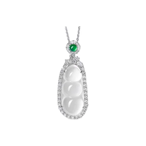 Click Glutinous Jade Jadeite Necklaces Women's