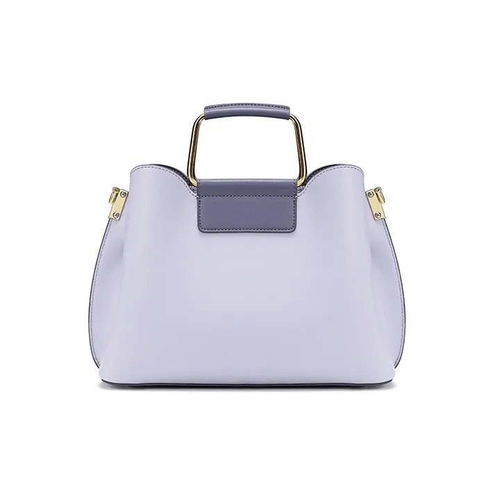 Ancient Yi Xi Cow Leather Cheongsam Hanfu Shoulder Bag, Crossbody Bag, Elegant Mom Bag Women's Hyacinth Purple-3