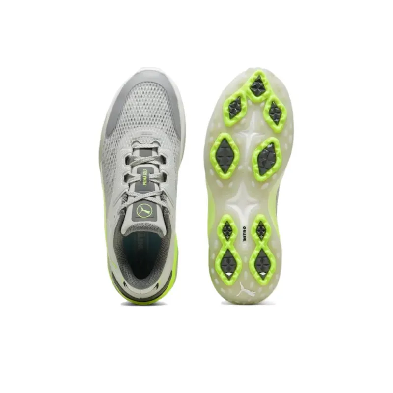 PUMA Anti Slip Wear Resistant Low Top Golf Shoes Men's White Green-3