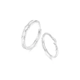 Intertwined Branch Design Couple Rings