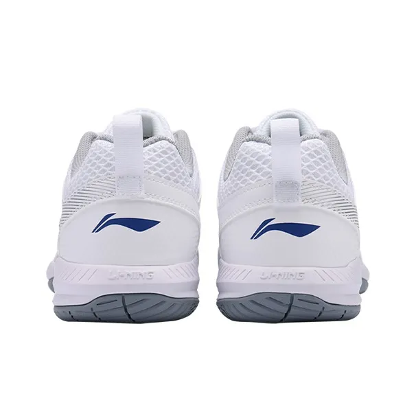 LiNing Feather Cushioned Wear Resistant Breathable Lightweight Low Top Badminton Shoes Unisex Standard White-5