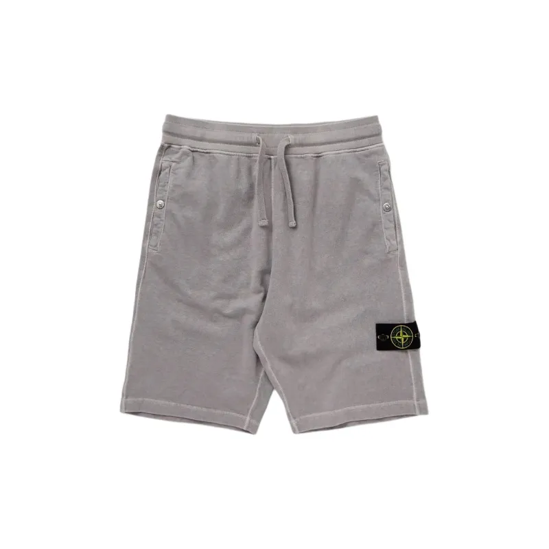STONE ISLAND Logo Patch Drawstring Bermuda Shorts-1