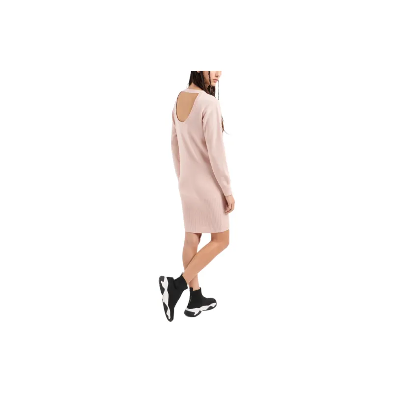 ARMANI EXCHANGE SS24 Long Sleeved Dress Women's Pink-1