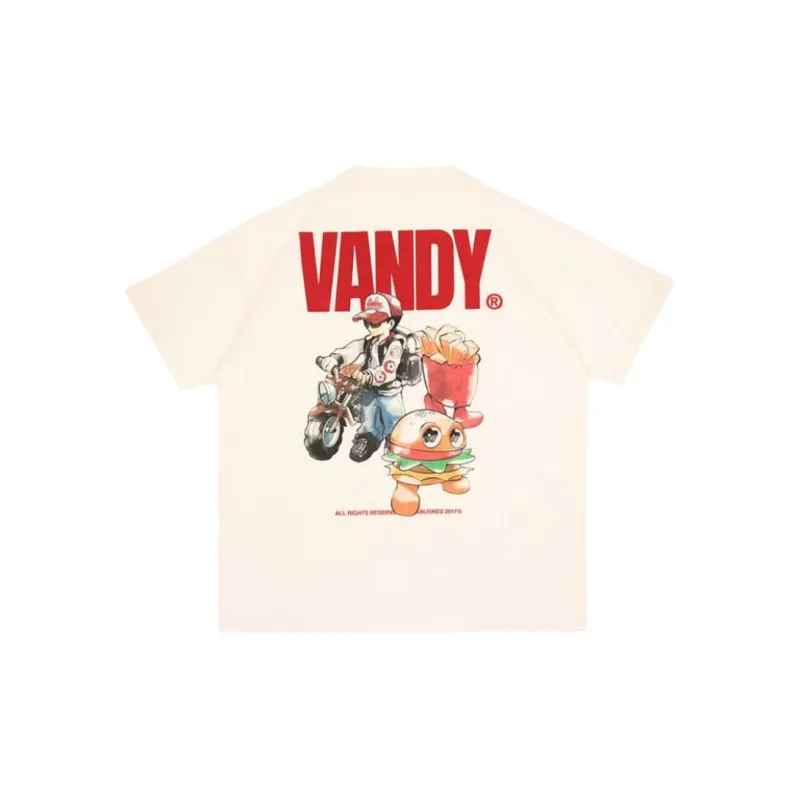 Vandy The Pink Raglan Sleeve T Shirt Unisex Beige Yellow-1