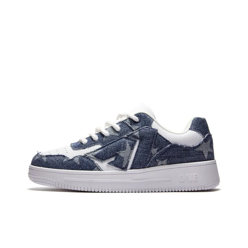 A1 Small White Shoes Coverage Wear-Resistant Lightweight Low-Top Skateboard Shoes Unisex-90