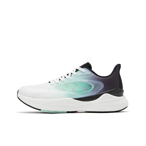 QIAODAN Boundless 5.0 Running Shoes Men Low-Top Jordan White Smart Green