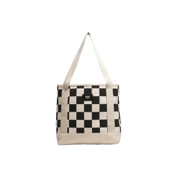 Vans 100% Cotton Tote Bag Shopping Bag Shoulder Bag Handbag Medium Size Unisex Black & White