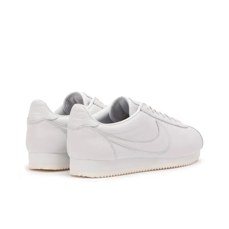 Nike Cortez Cushioning Wear Resistant Low Top Casual Running Shoes Unisex White-3