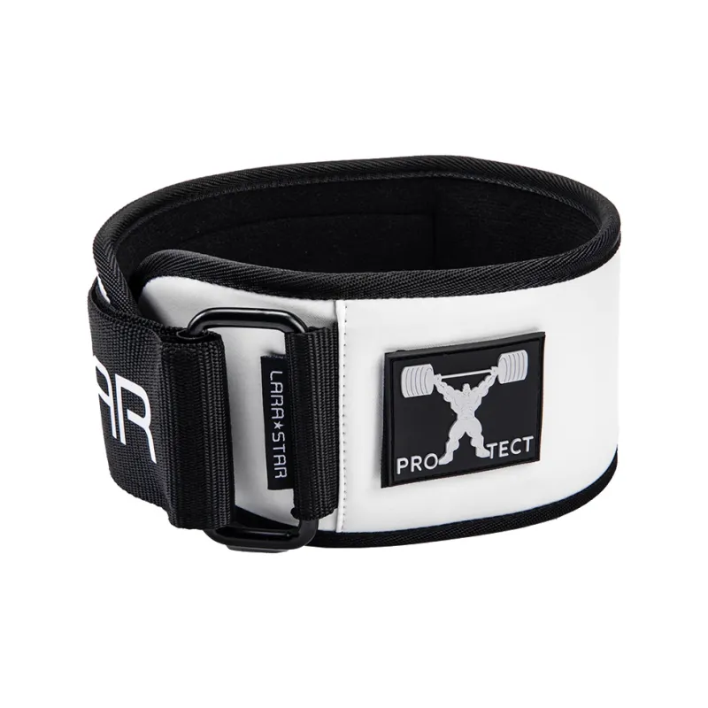 LARA STAR Back Support Braces Protective Compression White PU Unisex-0