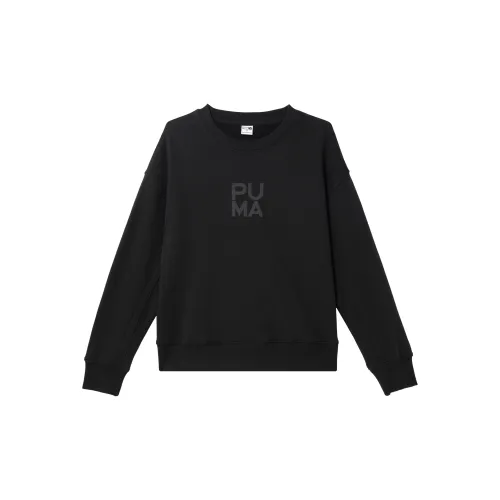 PUMA Infused Crew Sweatshirts Women's Black