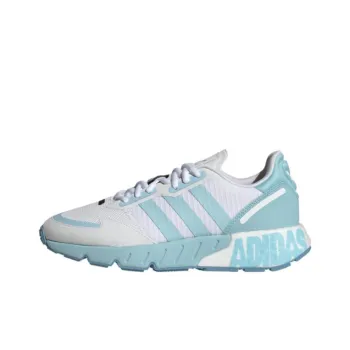 Zx 1K Women's Adidas Originals Boost 'Bold Logo Graphic Hazy Sky' Women's
