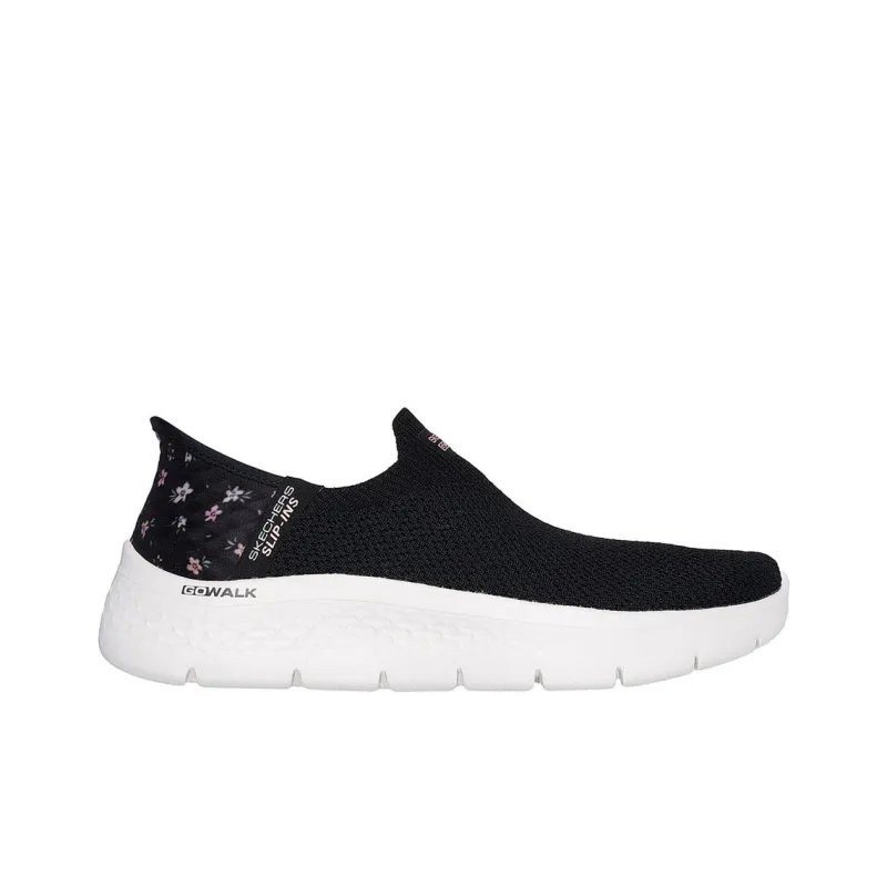 Skechers Go Walk Fle Anti Slip Wear Resistant Low Top Casual Shoes Women's Black-1