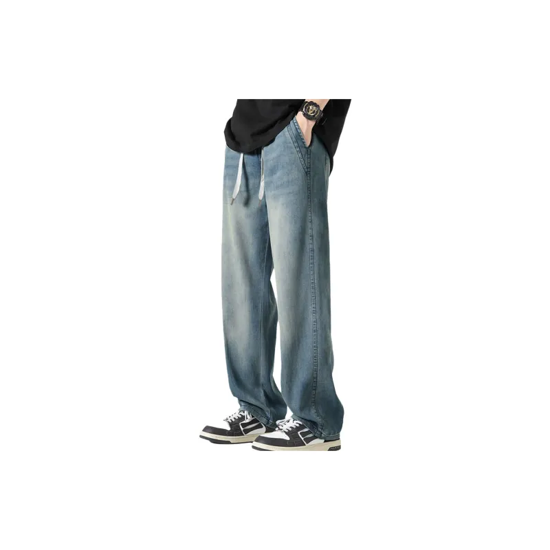 Tonlion Jeans Men Light Gray Blue-1