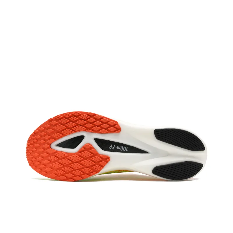 100m F.P Hurricane 3.0 Pro Running Shoes Unisex Low Top Orange Green Yellow-6