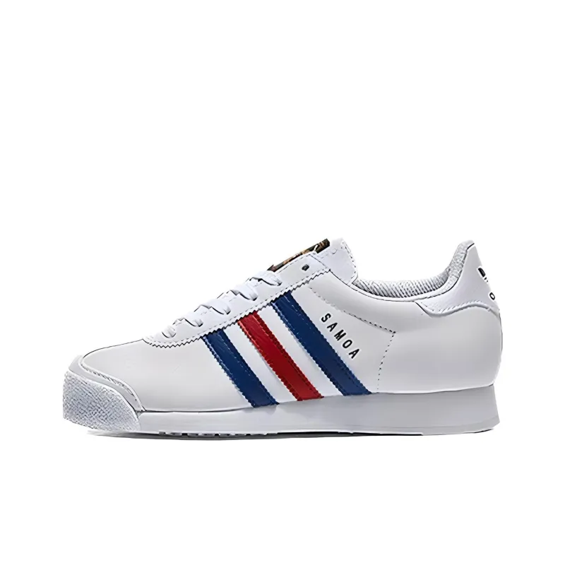 Adidas Originals Unisex Samoa Sneakers White/Red/Blue-0