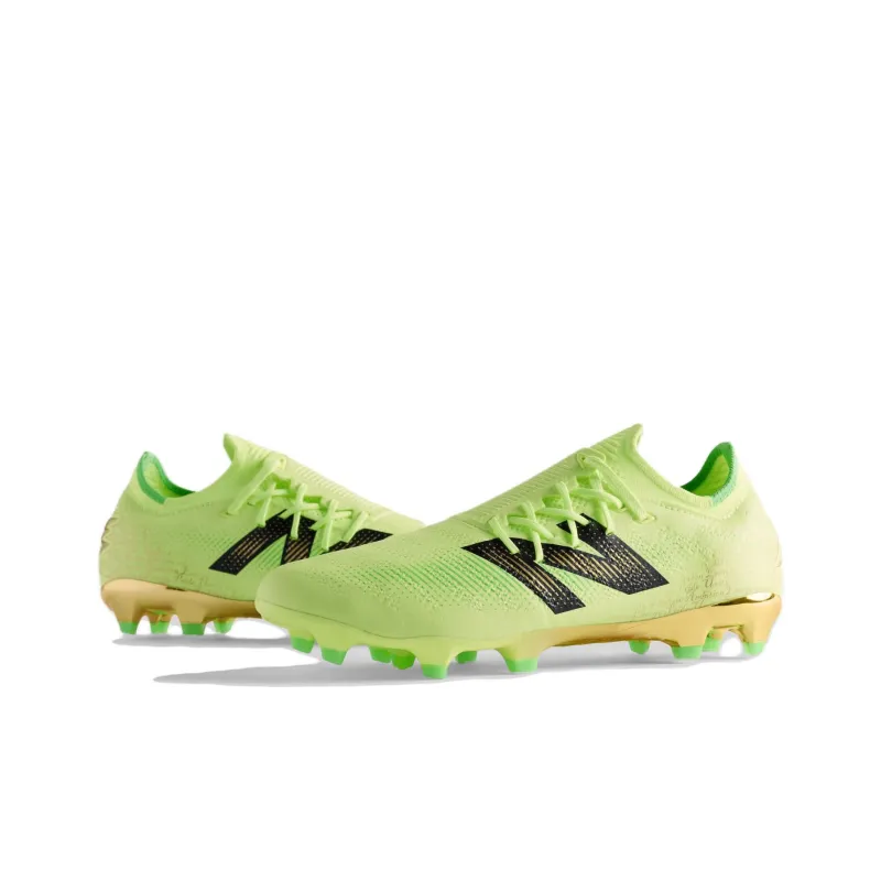 New Balance Furon V7 FG Firm Ground Firm Ground Anti Slip Wear Resistant Soccer Shoes Men's Green-3