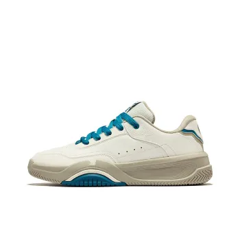 Erke Caramel Latte 2.0 Wear Resistant Slip Resistant Low Top Skateboard Shoes Men's Microcrystal White/Cyan Green