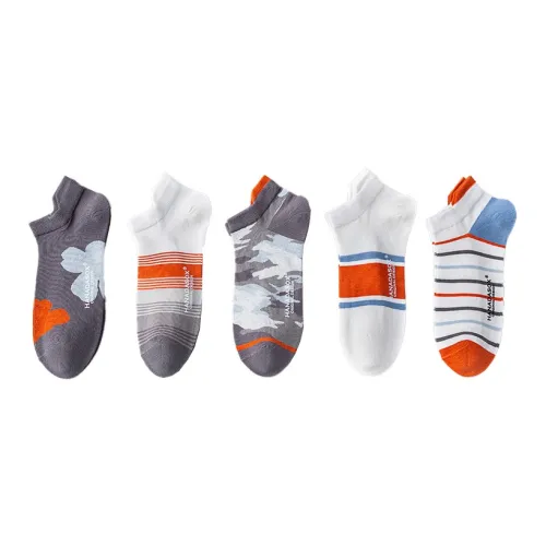 HANADASOX Ankle Socks Men's 5 Pack Mixed Color