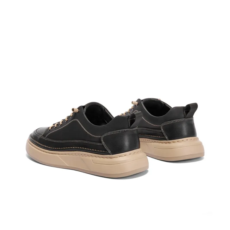 BELLE Work Boots Men Low Top Black-3