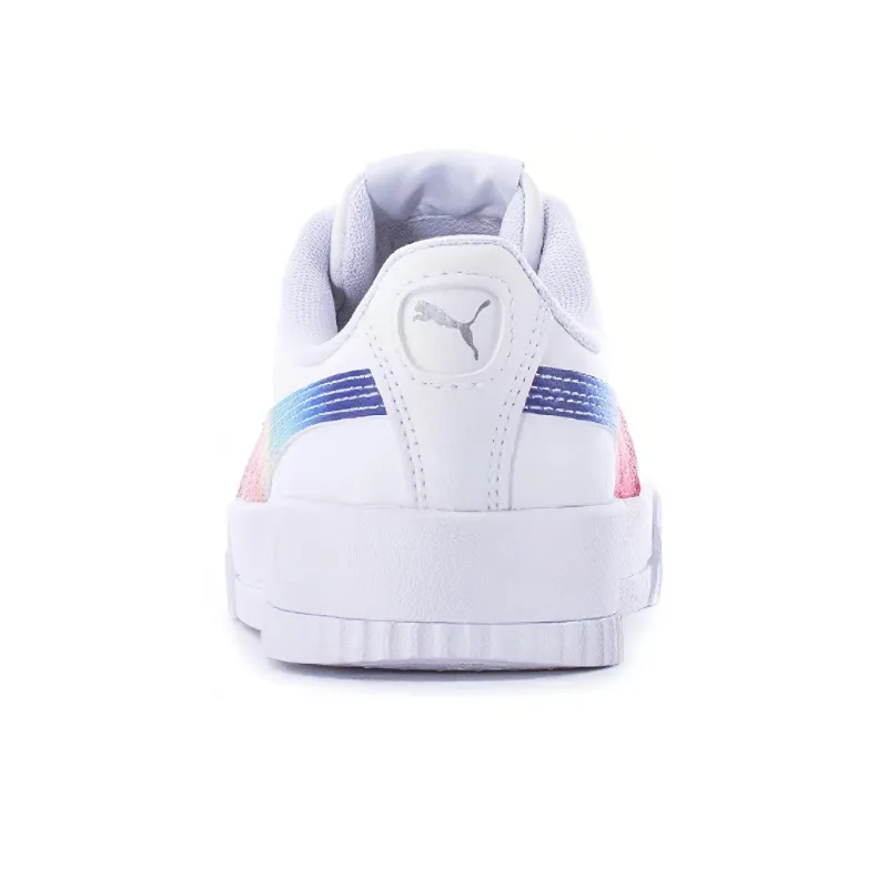 PUMA Rainbow Slip-Resistant Cushioning Wear-Resistant Low-Top Skateboard Shoes Women's White Rainbow-3