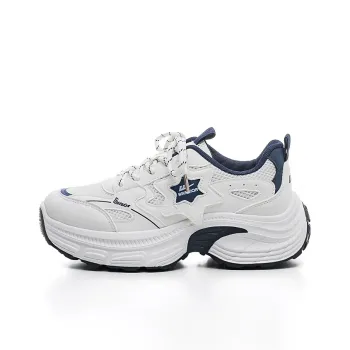 Warrior Mesh Casual Shoes Wear-resistant Lightweight Breathable And Non-slip. Low-Top Chunky Sneakers Women's