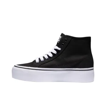 DC Shoes High Top Canvas Shoes Women's Black White