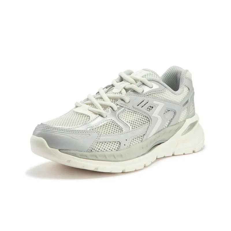361° Durable Breathable Low Top Casual Shoes Women's White Gray-1