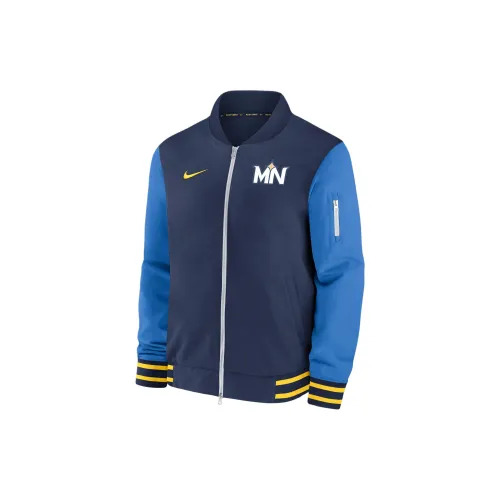 Nike Minnesota Twins Authentic Collection City Connect Game Time Men's Nike Mlb Full Zip Bomber Jacket